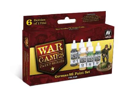 Wargames German SS Paint Set - 6 pcs - image 1