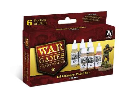 Wargames US Infantry Paint Set - 6 pcs - image 1