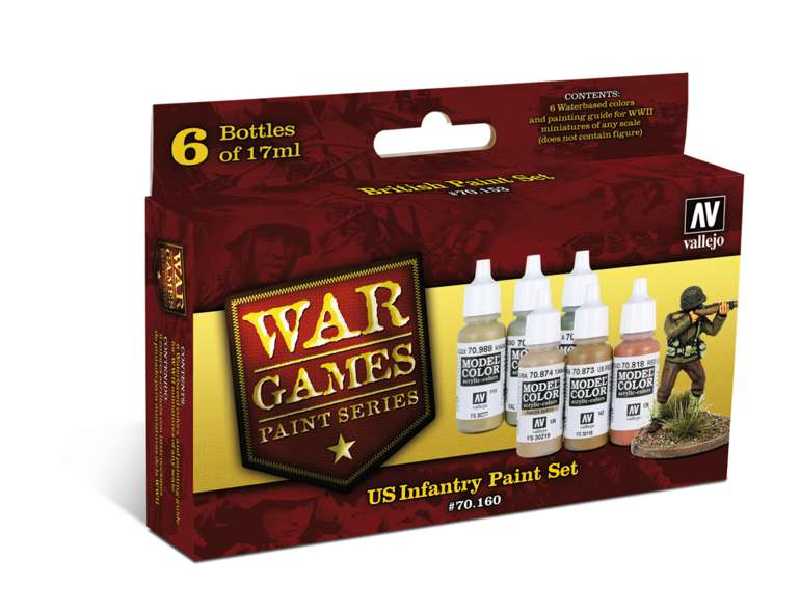 Wargames US Infantry Paint Set - 6 pcs - image 1