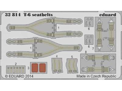 T-6 seatbelts 1/32 - Kitty Hawk - image 1