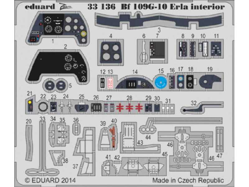 Bf 109G-10 Erla interior S. A. 1/32 - Revell - image 1