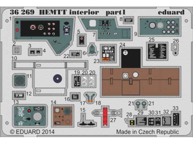 HEMTT interior - colour 1/35 - Italeri - image 1