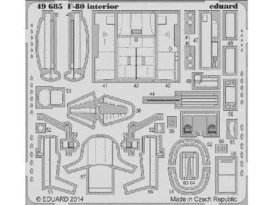F-80 interior S. A. 1/48 - Hobby Boss - image 3