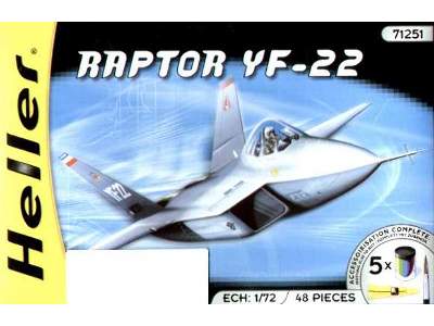 Raptor YF-22 w/Paints and Glue - image 1