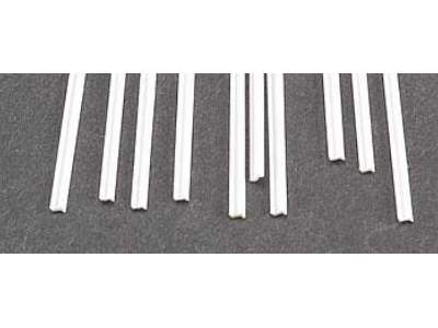 Styrene Structural Shapes-Zees 1/16 x 10'' Long pkg - 1 pcs. - image 1