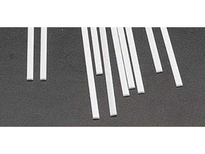 Rectangle Strip Styrene .030x.080x10 - 1 pcs. - image 1