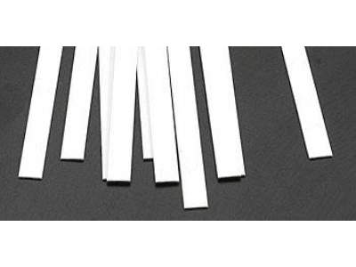 Rectangle Strip Styrene .030x1/4x10 - 1 pcs. - image 1