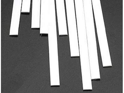 Rectangle Strip Styrene .040x1/4x10 - 1 pcs. - image 1