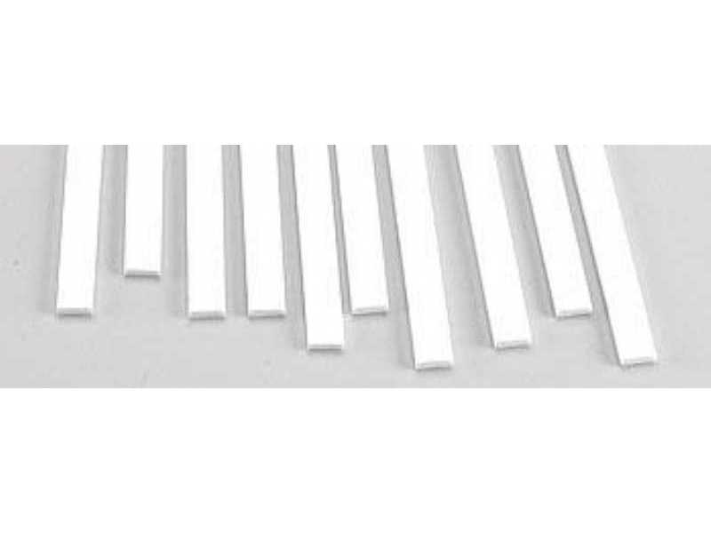 Rectangle Strip Styrene .080x1/4x10 - 1 pcs. - image 1