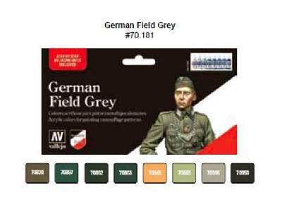 Model Color German Field Grey Uniform Paint Set - 8 pcs. - image 1
