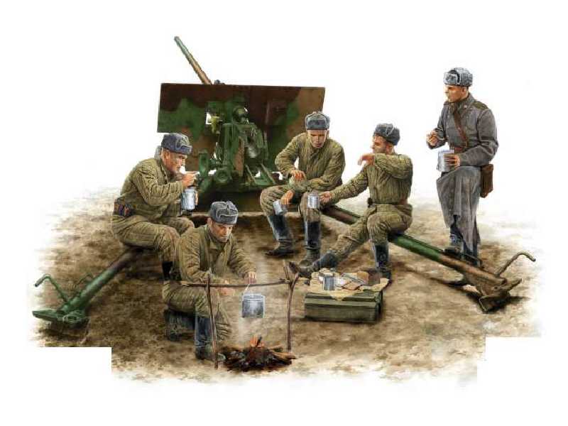 Soviet 57mm Anti-Tank Gun ZIS-2 w/Crew - image 1