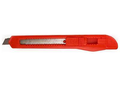 Carded K10 Lt. Duty Flat Plastic Snap Blade Knife 13pt - image 1