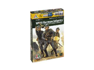 WWII German Infantry w/Paints and Glue - image 2