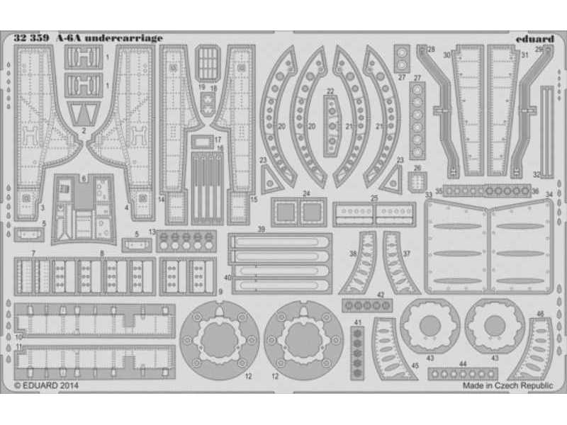 A-6A undercarriage 1/32 - Trumpeter - image 1