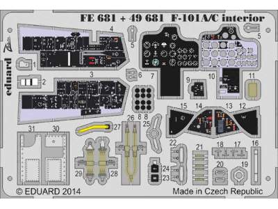 F-101A/ C interior S. A. 1/48 - Kitty Hawk - image 1