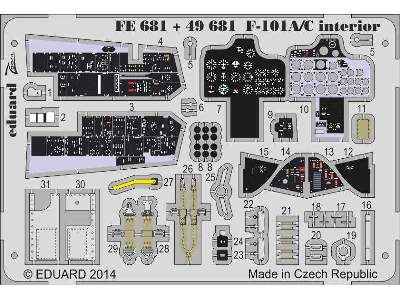 F-101A/ C interior S. A. 1/48 - Kitty Hawk - image 2