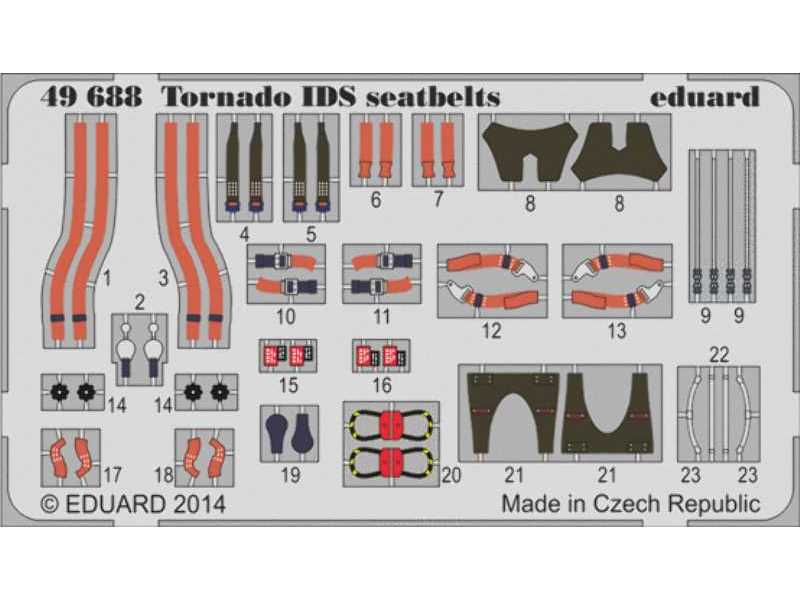Tornado IDS seatbelts 1/48 - Revell - image 1
