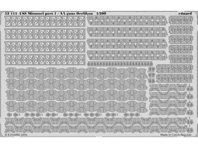 USS Missouri part 1 - AA guns Oerlikon 1/200 - Trumpeter - image 1
