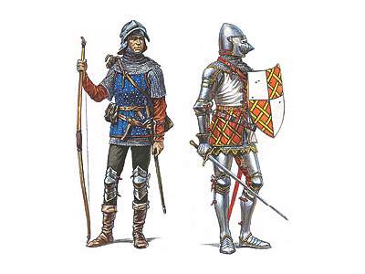 Figures Burgundzcy rycerze i lucznicy - XV wiek - image 1