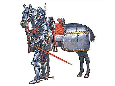 Figures Burgundzcy rycerze konni - XV wiek - image 1