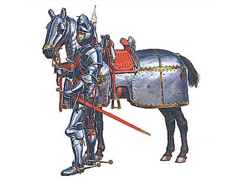 Figures Burgundzcy rycerze konni - XV wiek - image 1