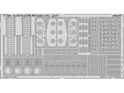 Sunderland Mk. III bomb racks 1/72 - Italeri - image 1