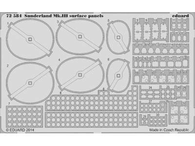 Sunderland Mk. III surface panels 1/72 - Italeri - image 1