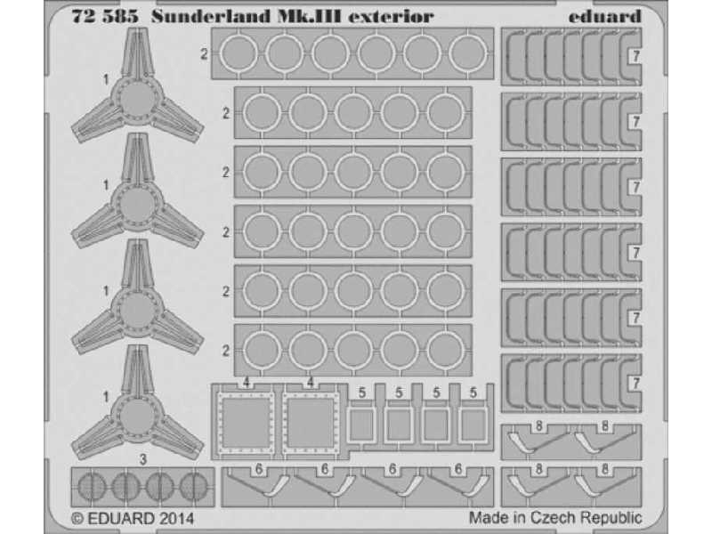 Sunderland Mk. III exterior 1/72 - Italeri - image 1