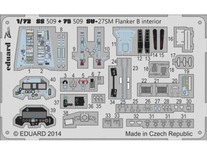 Su-27SM Flanker B S. A. 1/72 - Zvezda - image 1