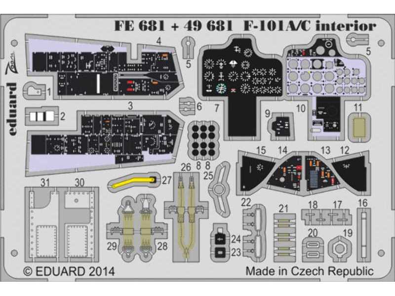 F-101A/ C interior S. A. 1/48 - Kitty Hawk - image 1 F-101A/ C interior S. A. 1/48 - Kitty Hawk - image 1