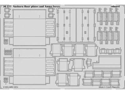 Nashorn floor plates and ammo boxes 1/35 - Tamiya - image 1