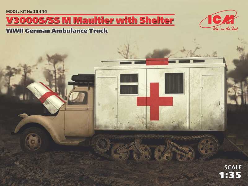 V3000S/SS M Maultier with Shelter, WWII German Truck - image 1