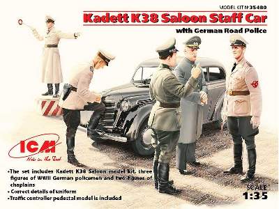 Kadett K38 Saloon Staff Car with German Road Police - image 8