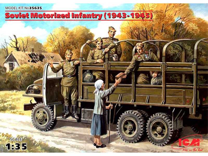 Soviet Motorized Infantry (1943-1945) - 5 figures - image 1 Soviet Motorized Infantry (1943-1945) - 5 figures - image 1