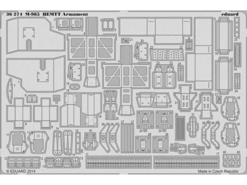 M-985 HEMTT Armament 1/35 - Italeri - image 1