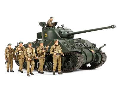 British Tank Sherman VC Firefly (w/6 Figures) - image 1