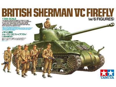 British Tank Sherman VC Firefly (w/6 Figures) - image 2