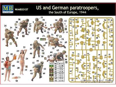 US and German paratroopers, the South of Europe, 1944 - image 3