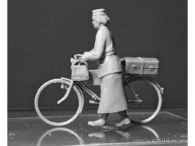 Frau Muller. Woman & Women's Bicycle, Europe, WWII Era - image 2