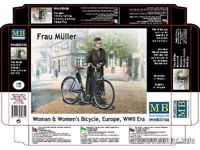 Frau Muller. Woman & Women's Bicycle, Europe, WWII Era - image 8