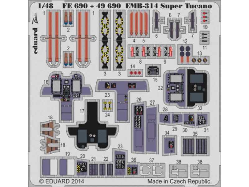 EMB-314 Super Tucano S. A. 1/48 - Hobby Boss - image 1