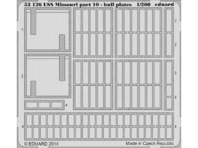 USS Missouri part 10 - hull plates 1/200 - Trumpeter - image 1