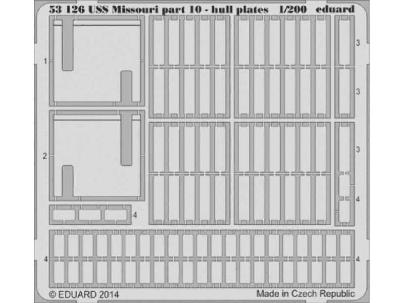 USS Missouri part 10 - hull plates 1/200 - Trumpeter - image 1