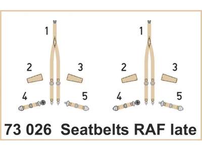 Seatbelts RAF late SUPER FABRIC 1/72 - image 1