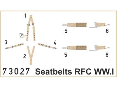 Seatbelts RFC WWI SUPER FABRIC 1/72 - image 1