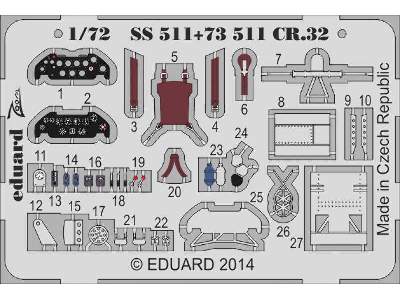 CR.32 S. A. 1/72 - Italeri - image 2