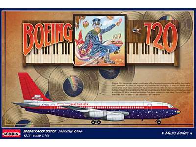 Boeing 720 N7201U, Elton John USA tour, 1974 - image 1