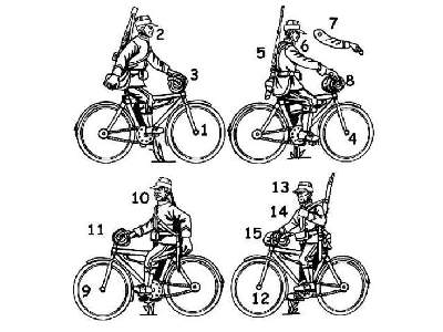 WWI Belgian Carabinier Bicyclists - image 2