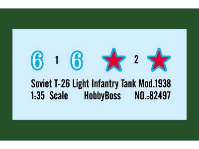 Soviet T-26 Light Infantry Tank Mod. 1938 - image 3