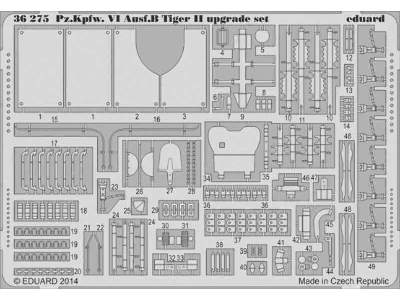 Pz. Kpfw.  VI Ausf.  B Tiger II upgrade set 1/35 - Eduard - image 1